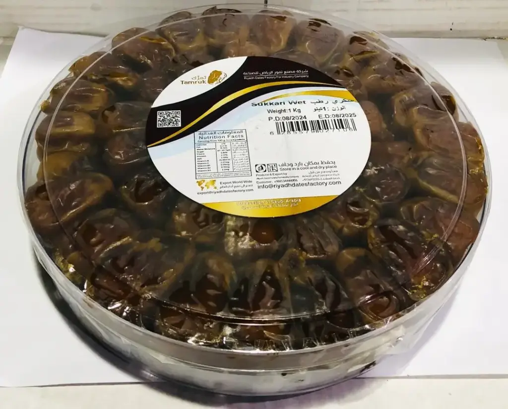 Dates Sukari wet no1 box 1kg