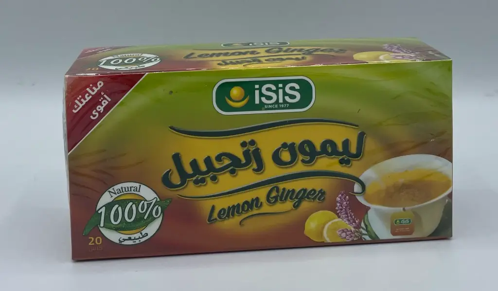 ISIS Lemon with Ginger 25 F.B. envelope