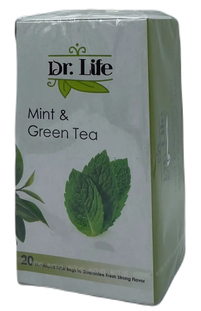 Dr. Life Green Tea w mint 20 Bags