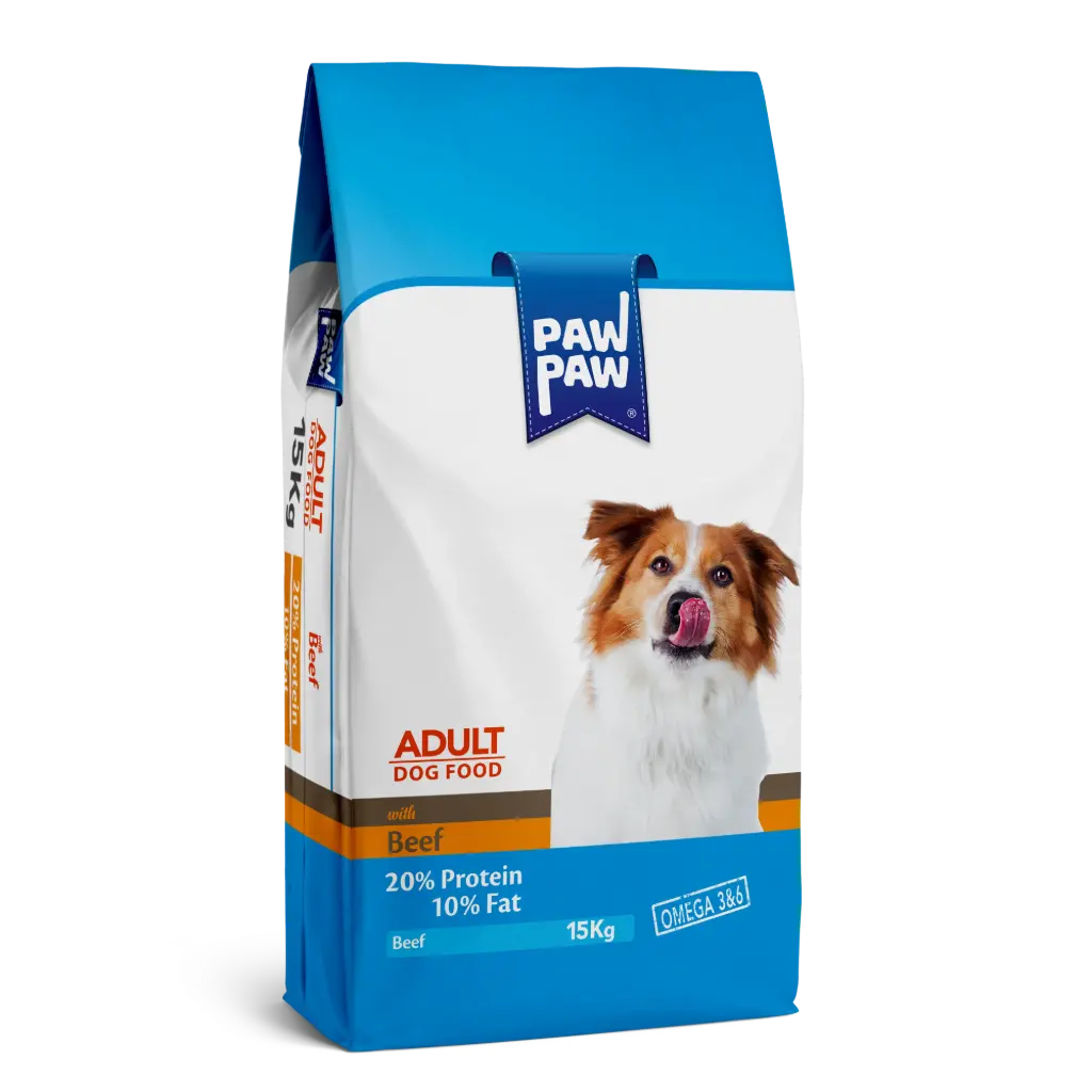 PawPaw Adult Dog Food Beef 15 Kg