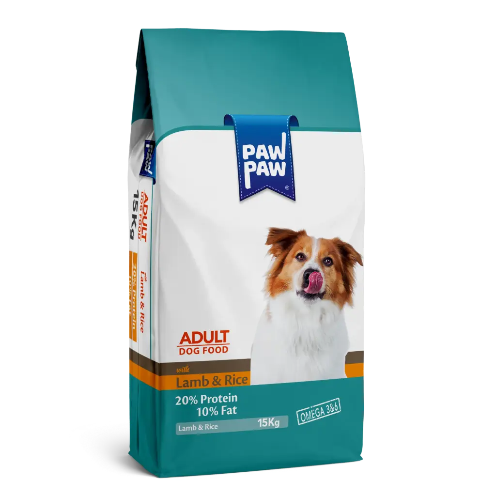 PawPaw Adult Dog Food Lamb & Rice 15 Kg